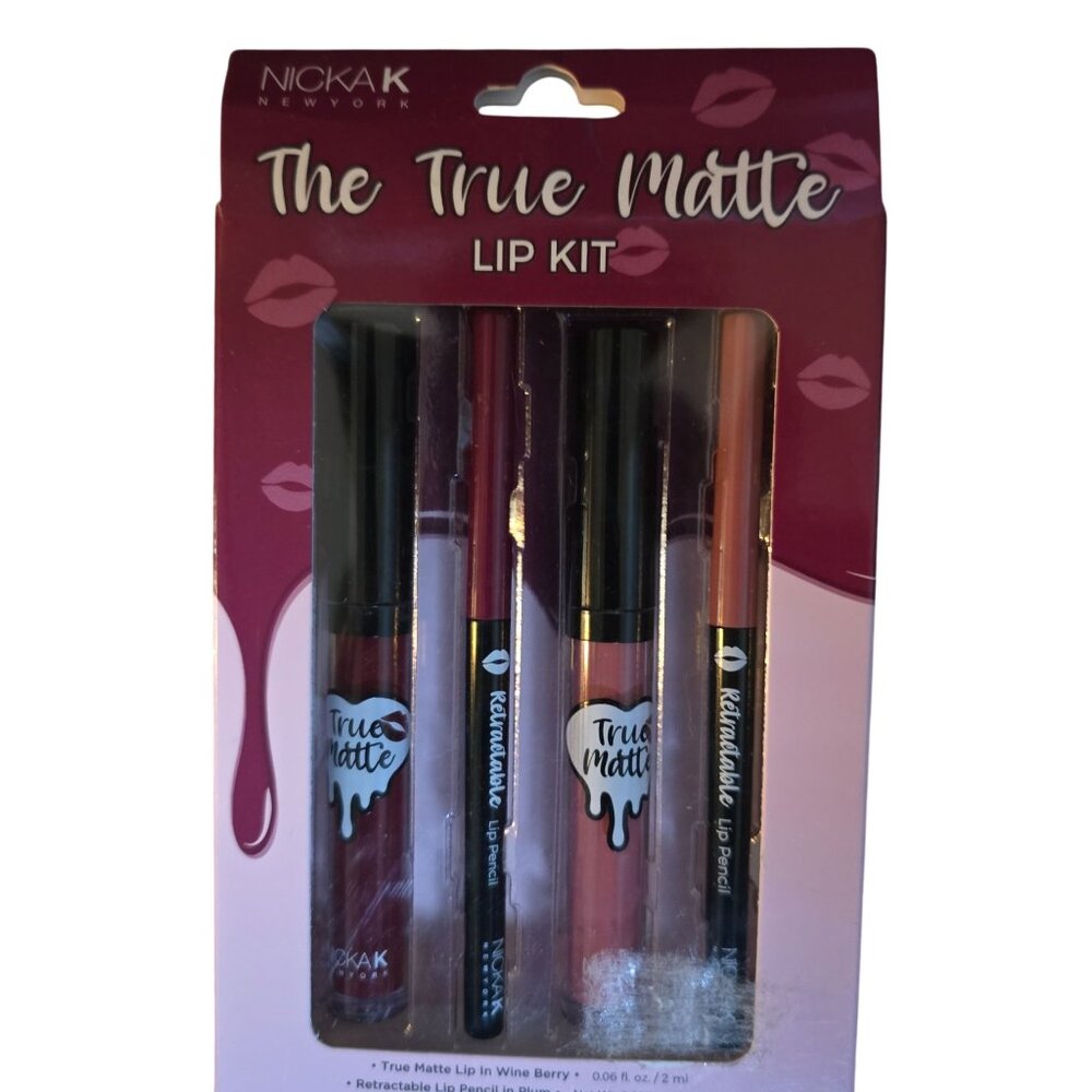 Novak Network The True Matte Lip Kit - Set Of 3 Long-Lasting Liquid Lipsticks